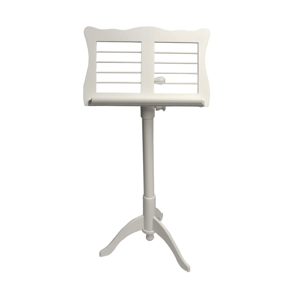  Frederick Adjustable Music Stand - White Satin Ivy League