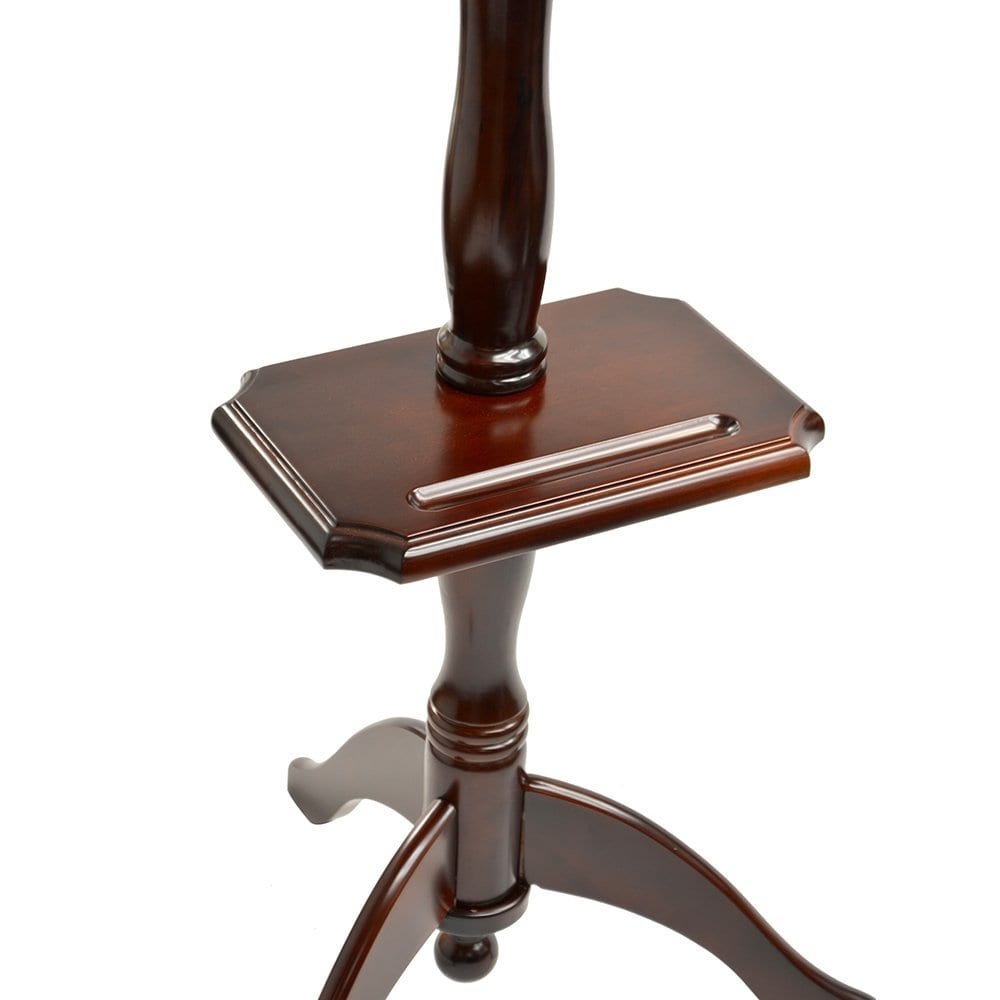  Frederick Adjustable Music Stand with Rack - Cherry Mahogany - F-Hole Style 