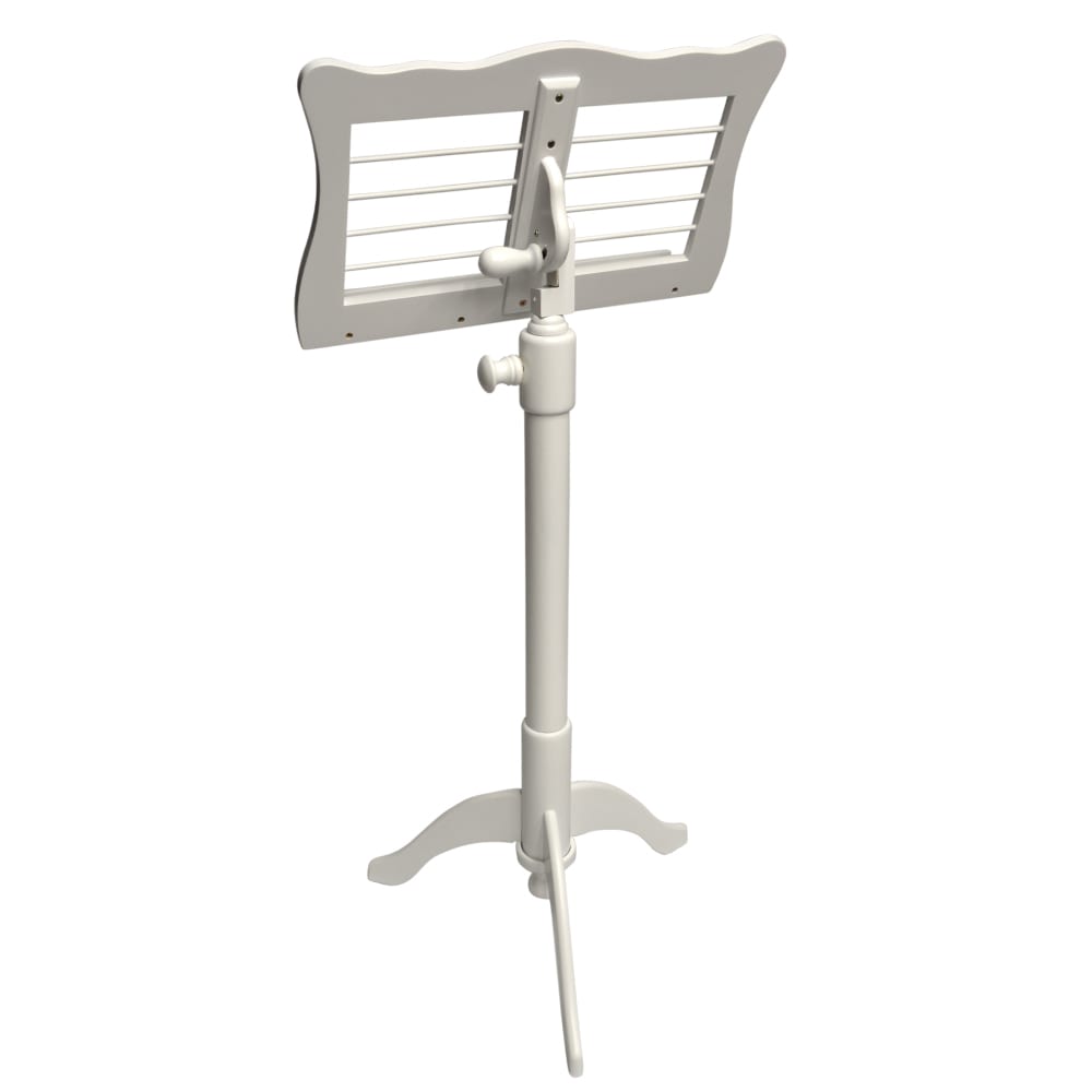  Frederick Adjustable Music Stand - White Satin Ivy League