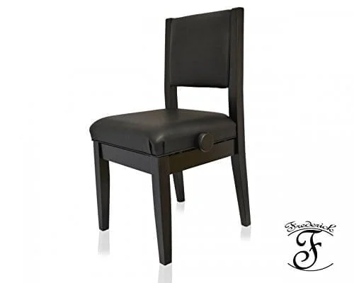 Frederick STUDIO Adjustable Piano Chair - Ebony Satin 